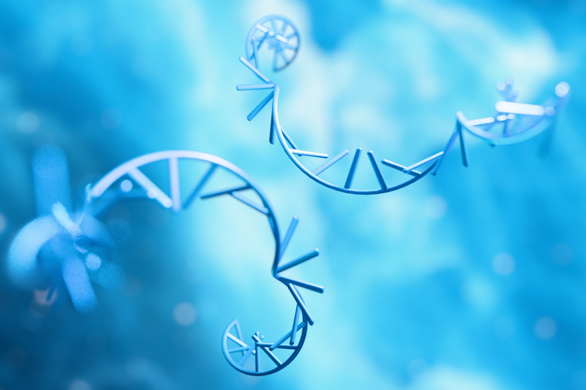 MicroRNA. miRNA. μRNA. Blue back.